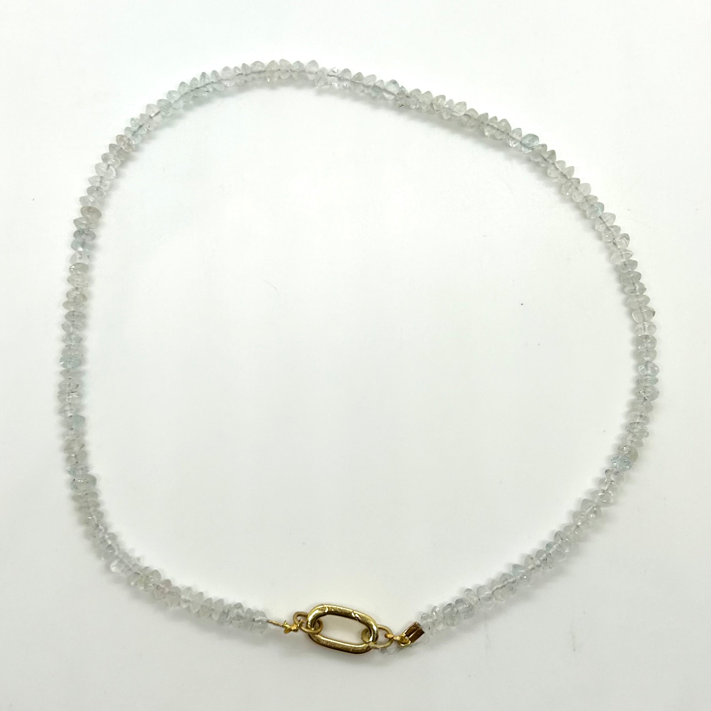 crystal charm clip choker