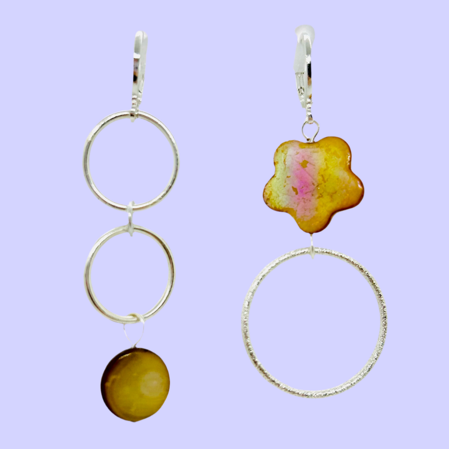 flower child earrings - sepia - l.b.