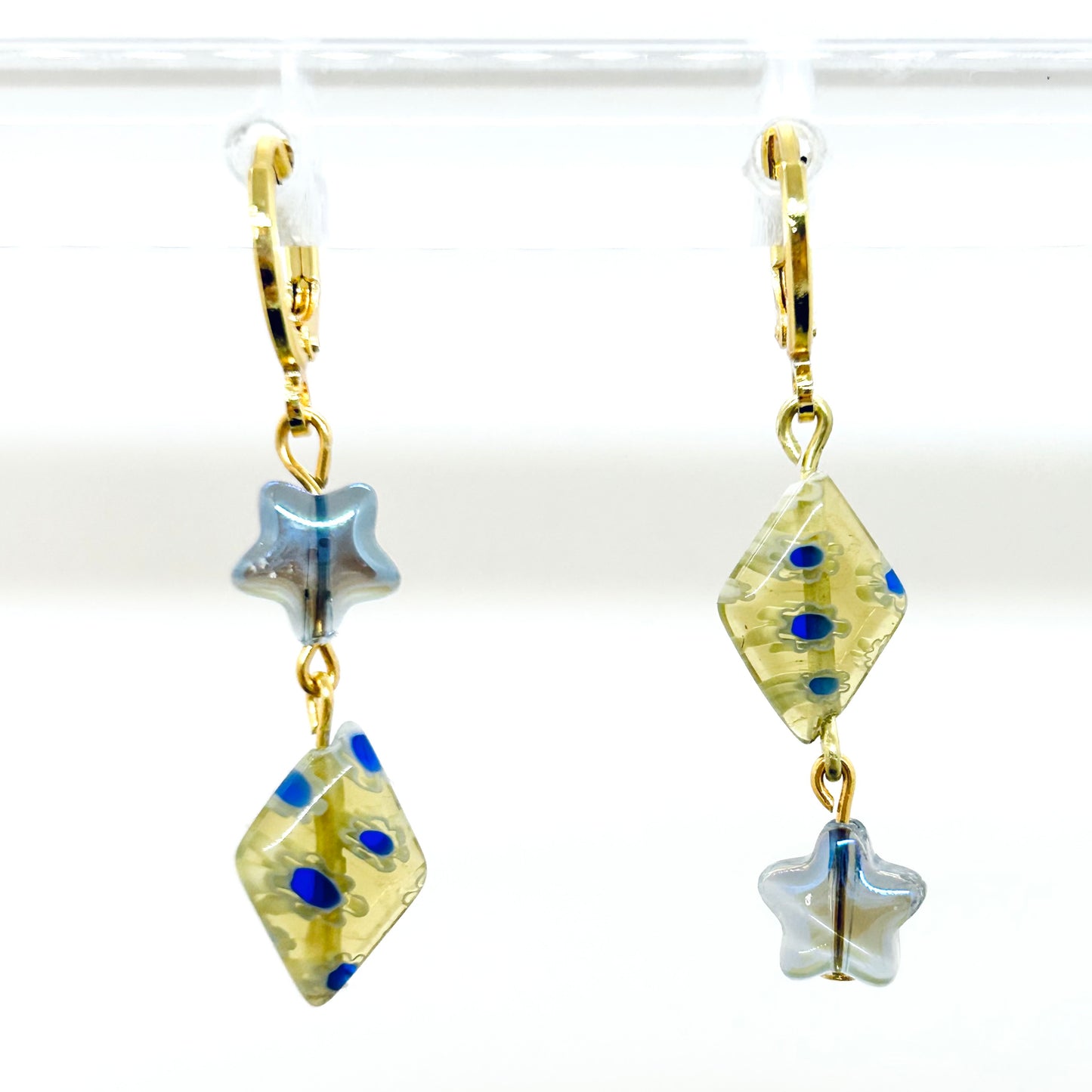 starburst earrings - gold