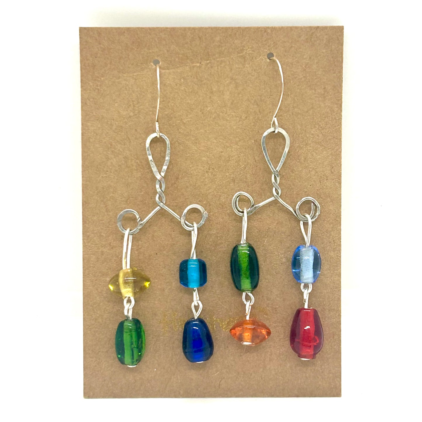 double dangle earrings