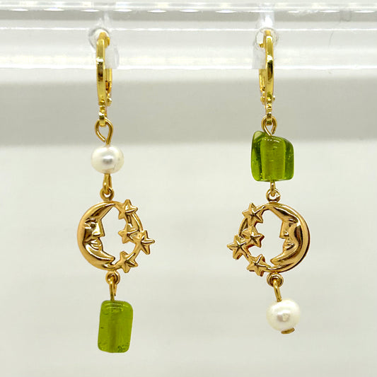 moonbeam earrings - gold