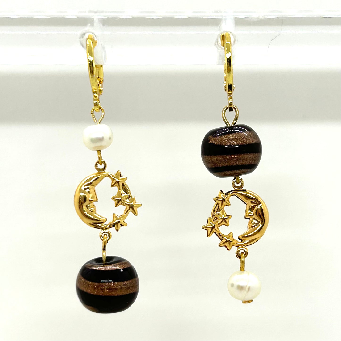 moonbeam earrings - gold